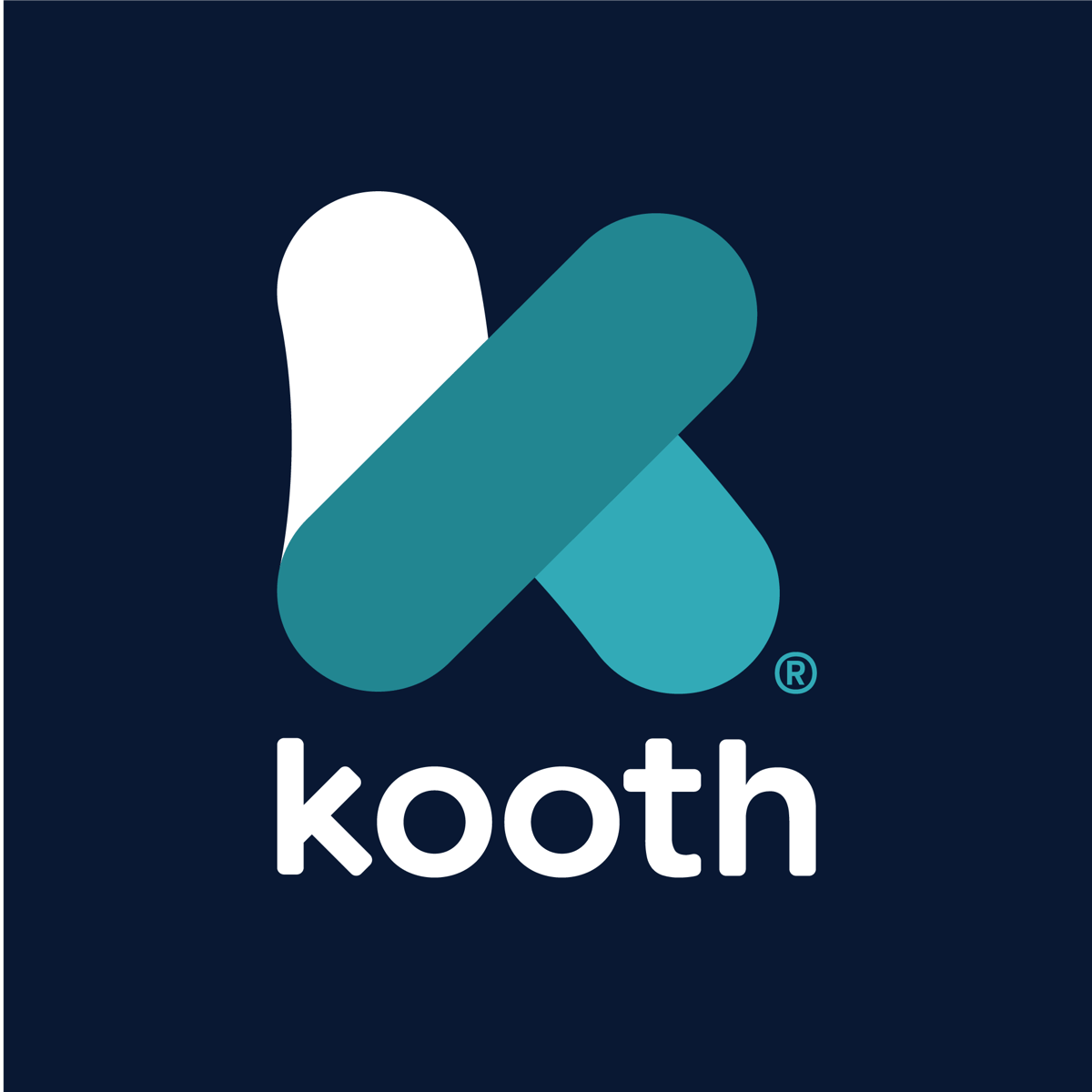 Kooth_Logo-family_Kooth-Wordmark-Resgistered-Vertical-on-Dark